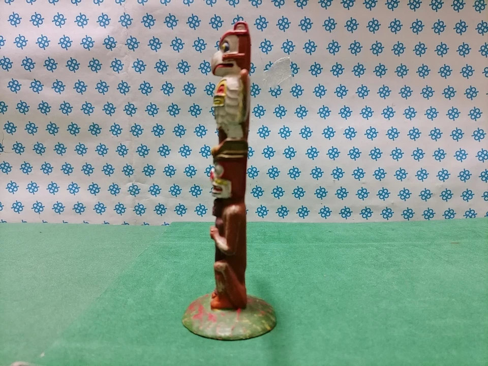 Totem Indien Natif Américain Old Wild West - Elastolin 70 Mm. - Photo 3/4