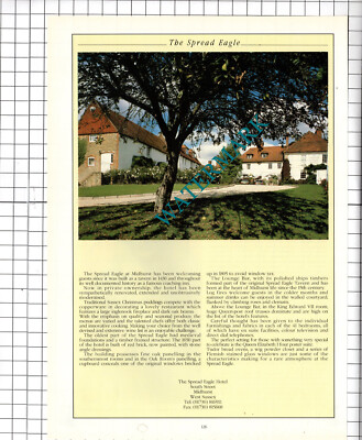 The Spread Eagle Hotel Midhurst Sussex Advert - 1995 Cutting