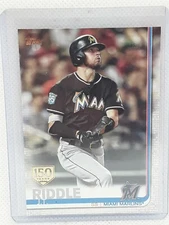 J.T. Riddle 2019 Topps Series 2 Baseball - 150 Years #607 - Miami Marlins