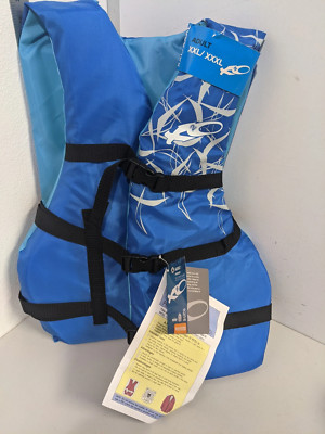 Exxel Life Vest PFD New Ski Vest Life Vest Size Adult XXL/XXXL 90LB 50''-60''