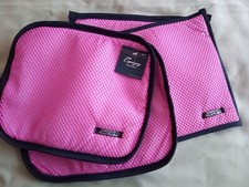 Brand New Equizoy Leg wraps PAIR - AIR MESH - PINK - Non Slip rrp &pound;39