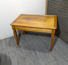 Vintage Rustic Country Farmhouse Regency Wood Piano Bench or Table F52
