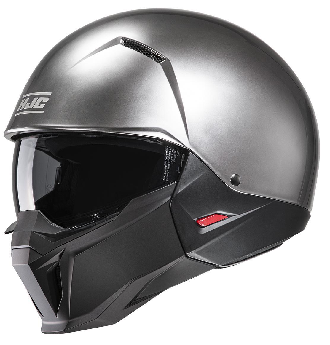 Casco Demi-Jet HJC I20 Hyper Silver Argento Lucido Taglia Size M