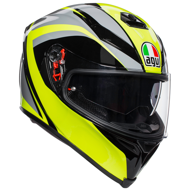Agv K5 Se2205 Casco De Tifon Con Pinlock Para Hombre Gris Amarillo Negro Talla Ml Compra Online En Ebay