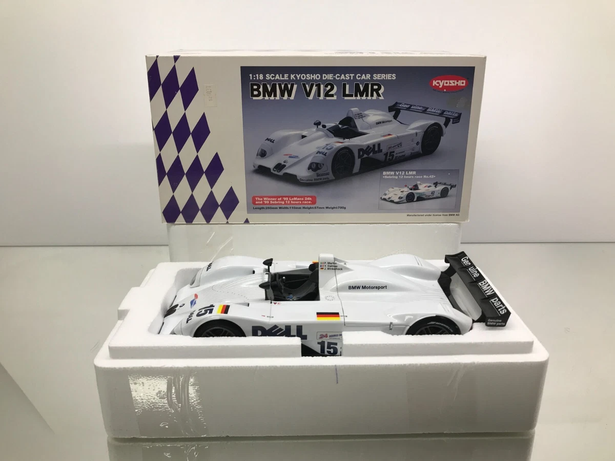 BMW V12 LMR 1999 Le Mans 24h Winner #15 Scale Model 1:18 Kyosho HTF BIN
