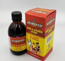 Hemafed iron & vitamin syrup 230ml for adult and children 