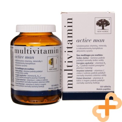NEW NORDIC Multivitamin Active Man 120 Tabletten Herz Gesundheit Immunsystem