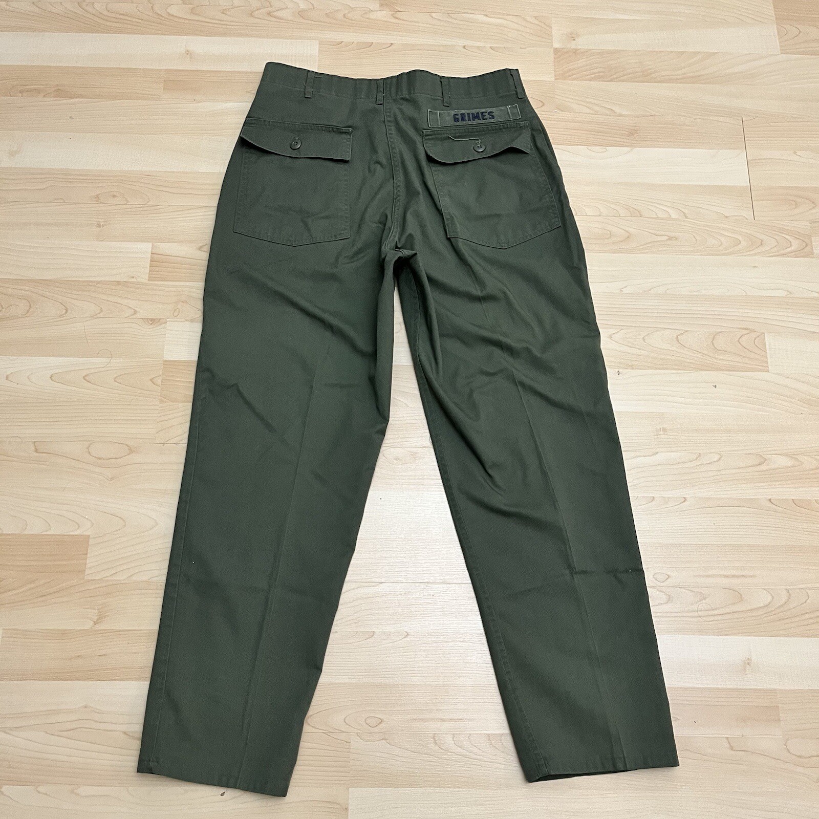 US Military Pants Men’s 34 x 30 Green Army Utility Trouser Durable