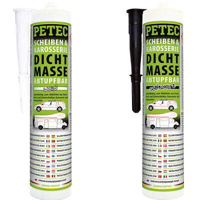 Petec Windscreen & Body Sealant White Black 310ml Choice