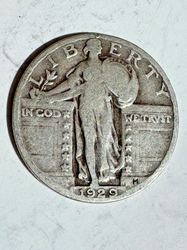 1929 Standing Liberty Quarter 25C in Very Good Circulated Condition
