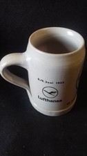 Lufthansa (Dortmunder Union) alter Bierkrug, altes Lufthansa Logo
