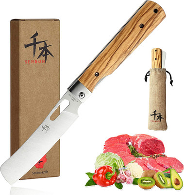 440A Stainless Steel Ultra Sharp Pocket Folding Chef Knife Peeling Utility Knife