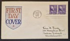 1938 First Day Of Issue Pair US Scott 807 Thomas Jefferson 3¢ Prexie FDC Cover — photo 1