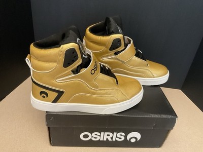 New! Mens Osiris Rize Ultra Gold/Black Sneakers/Shoes. Size 6.5. Awesome Shoes!