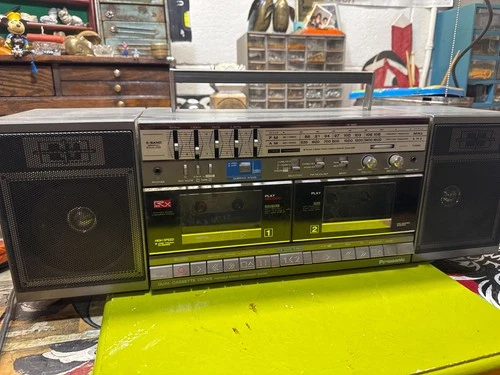 Vintage Panasonic RX-CW50 Portable Boombox W/Detachable Speakers Made in Japan