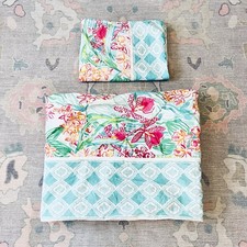 Pottery Barn Teen Lilly Pulitzer Orchid Border Duvet Cover Twin  Standard Sham