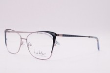 NEW NICOLE MILLER HARMAN C01 SILVER BLACK AUTHENTIC FRAMES EYEGLASSES 59-16