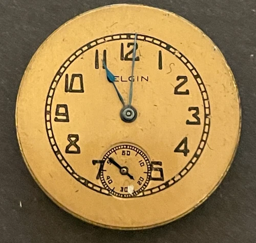 Antique 1919 Elgin Grade 429 Pocket Watch Movement Parts Good Balance 6/0s 15j