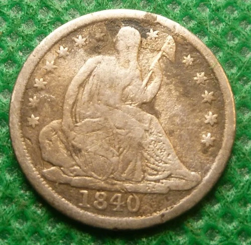 1840  Seated Liberty Half Dime Coin 1837-1891 #A07   Coin