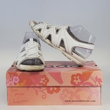 Mudd Angelo Sandals Women 8 White Open Toe Heels Y2K Vtg w Box Vintage