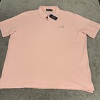 Polo Ralph Lauren Shirt Mens 3XB BIG Pink Iconic Mesh Pony Cotton NEW $125