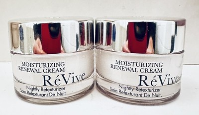 REVIVE MOISTURIZING RENEWAL CREAM 2 x .50 oz / 15 ml - 1 oz. / 30 ml TOTAL - NEW
