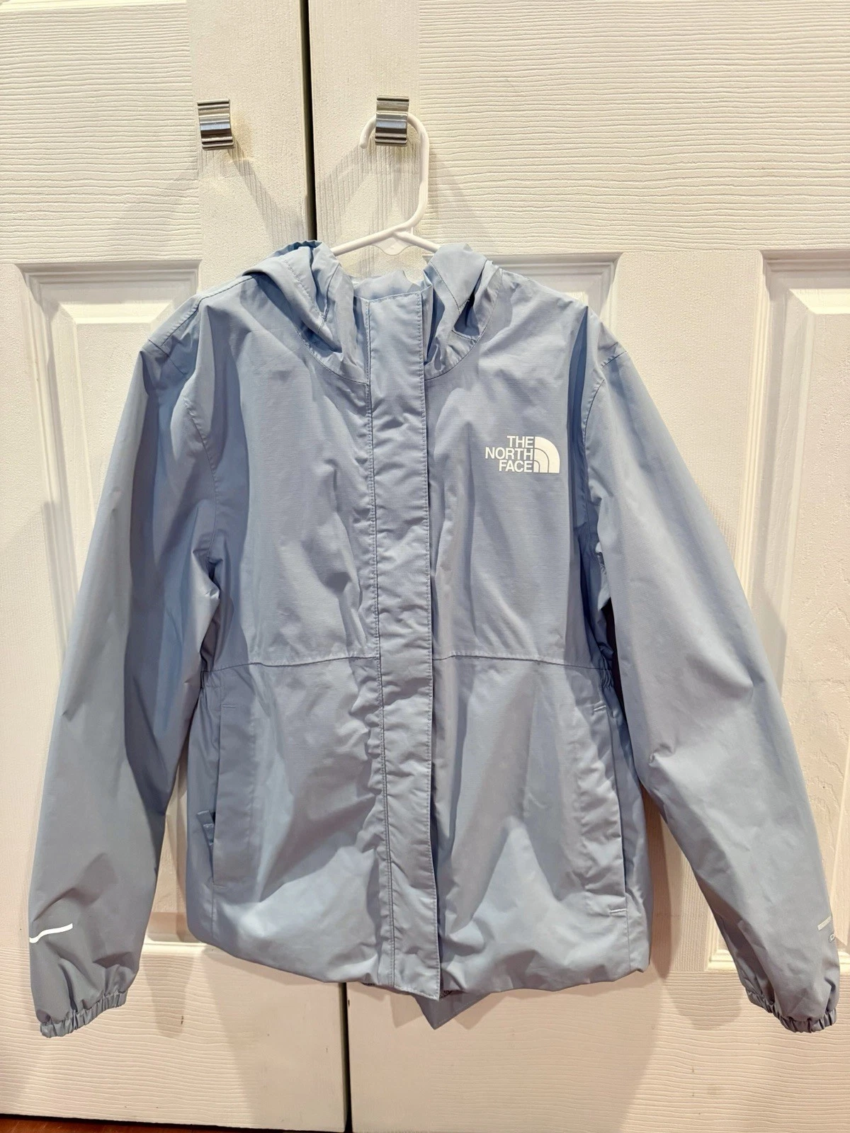The North Face Antora Rain Jacket Girl’s Big Kids Medium Steel Blue
