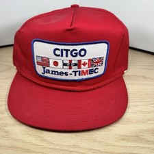 Vintage CITGO James-TIMEC Patch Hat Red Made ...
