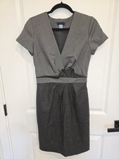 J. Crew Charcoal Gray Midi Dress
