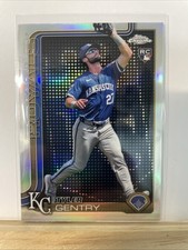 2025 Topps Chrome - Tyler Gentry #218 Lightboard Logo Refractor (RC)