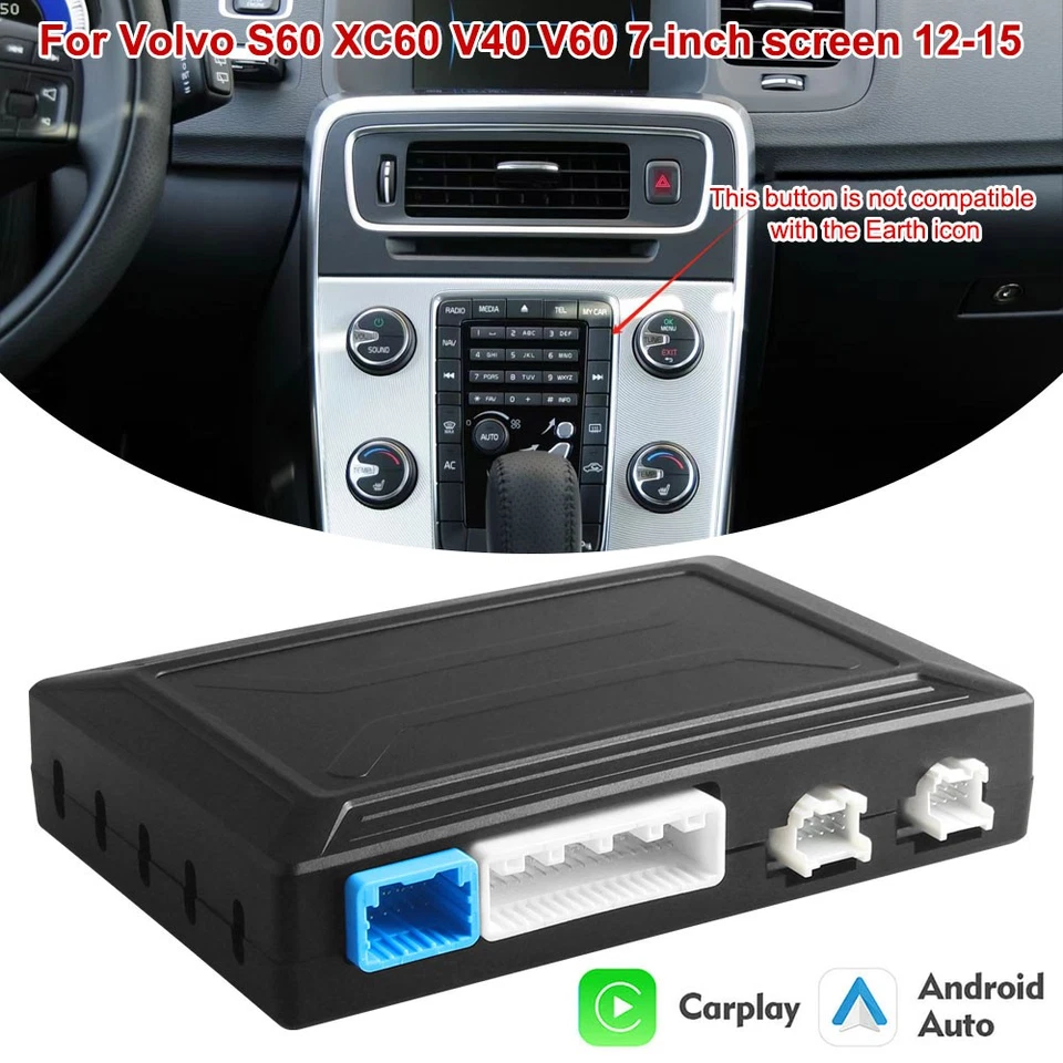 Wireless CarPlay Apple & Android Auto Kit For for Volvo V60 2012-2015 7" Screen - Image 4 of 4