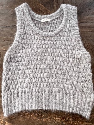 American Vintage Pullunder, helllila/grau, Mohair,  XS/S - 36, hoher NP, wie neu
