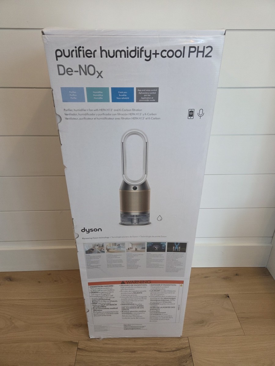 新品未開封♡Dyson Purifier Humidify+Cool PH2 Dyson Purifier Humidify + Cool PH2 De-NOx- White/Gold (Factory