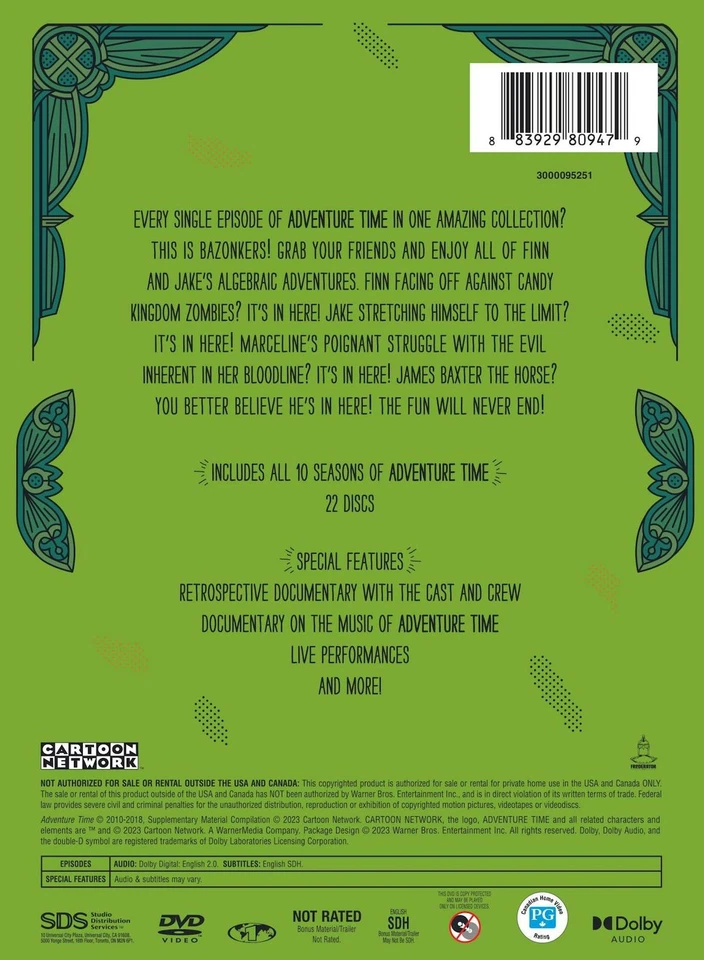 Adventure Time The Complete Series DVD  NEW - Image 4 of 4