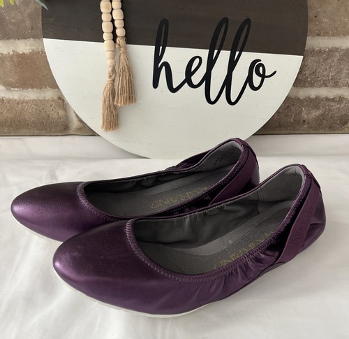 Cole Haan Zero Grand Stagedoor Ballerinas Metallic Lila Komfort Größe 7,5B - Bild 2 von 6