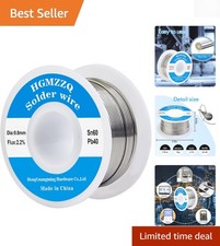 Reliable 60/40 Tin Lead Solder Wire 0.8mm for Fast Clean Soldering - 50g