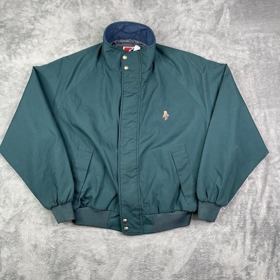 Vintage Bobs Big Boy Burger Jacket Mens XL SWINGSTER BOMBER USA Zip Green 90s