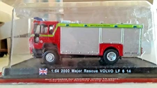 Del Prado 1:64 Scale 2000 MAJOR RESCUE VOLVO LF 6 14- NOS (FD-127