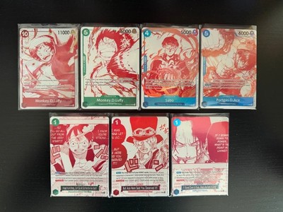 Full Set One Piece Treasure Pack Promo OP-13 ENG Englisch 7 Karten Near Mint NM