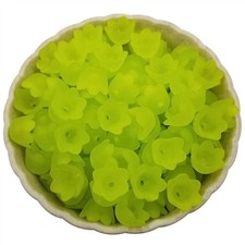 Accessories Frosted 100Pcs Transparent for Jewelry Making Six Petals Flower ;