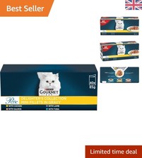Gourmet Wet Cat Food - Perle Delighters Collection, 40x85g For All Breeds 6.61 per kilo