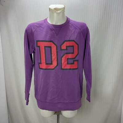 Artikel e5035 Herren Sweatshirt Dsquared2 lila, Gr. L, Achseln 57cm, Schultern 47cm,