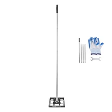 KFFKFF Garden Leveling Rake, Soil Equalizer with 78 in Grip 17x10 in Earth Plate