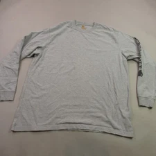 Carhartt Shirt Mens XL Long Sleeve Crew Neck Outdoors Original Fit Gray