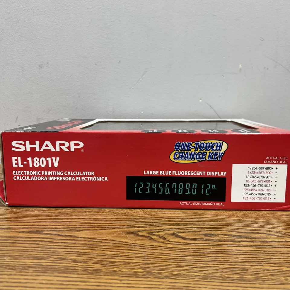 Sharp EL-1801V Printing Calculator - Image 4 of 4