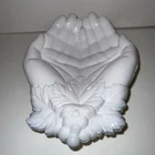 Vintage Westmoreland Milk Glass Double Hand Mint Dish " Queen Victoria’s Hands "