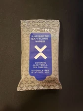 Zehn-x Antiseptic Sanitizing Wipes Contains Aloe Vera & Tea Tree Oil 10 Towelett