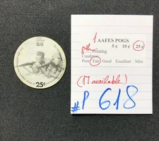 AAFES POGS, 8th Series/Printing, 1 POG, 25¢, #P618, FAIR