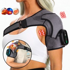 Shoulder Heating Brace Pad Electric Heated Wrap Therapy Shoulder Fortemotus
