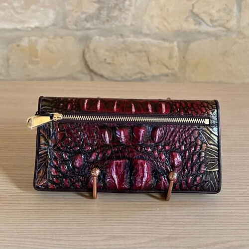 Bolso/billetera Brahmin Ellen Pesto Edgewood de cuero genuino opción nuevo con etiquetas - Imagen 11 de 36